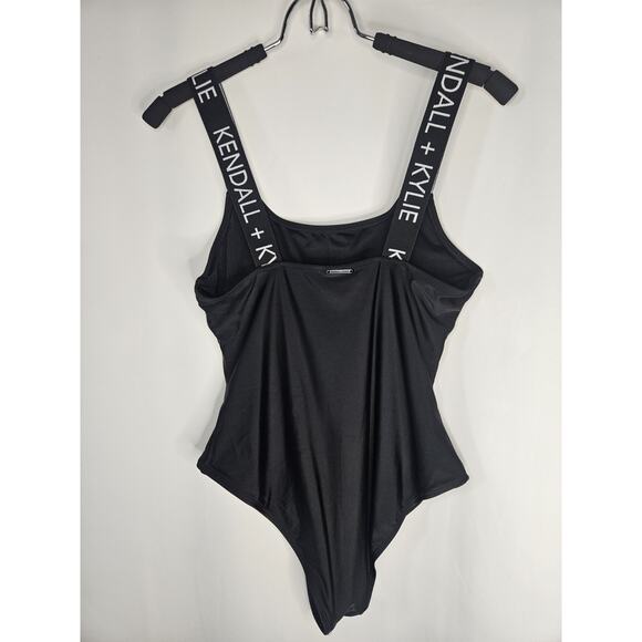 Kendall + Kylie 283915 Women's Band One-Piece Swimsuit, Size Large Classic - Picture 4 of 7